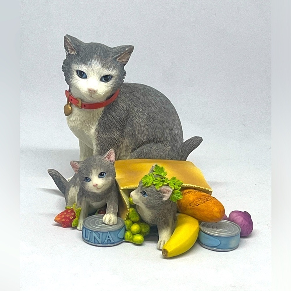 LENOX GROCERY GIDDY KITTIES, CAT KITTENS FIGURINE, CAT LOVERS, MISCHIEF! - Picture 4 of 8